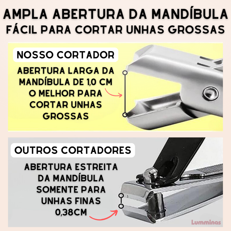 Cortador de Unhas Profissional para Unhas Grossas e Duras – Corte Forte e Preciso