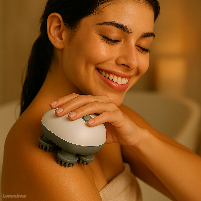 Massageador Elétrico para Couro Cabeludo e Corpo - Aluma