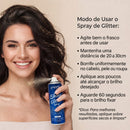 Spray de Glitter 3 em 1 para Cabelo, Corpo e Roupas – Brilho Instantâneo para Festas